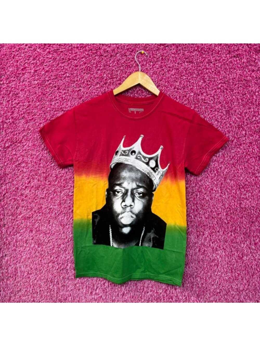 The Notorious BIG King of New York Rap Tricolor Dip-Dye S